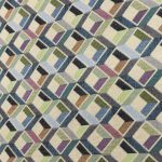 Buy Gobelin fabric patterned three-dimensional cubes blue, sage green and charcoal gray on a beige ground (280x270 cm) at Deco Italian Design. Modern design and premium quality.